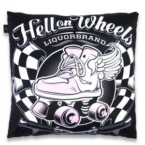 LIQUORBRAND - HELL ON WHEELS PILLOW COVER